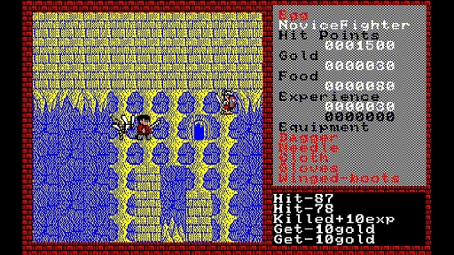 画像ギャラリー No.004のサムネイル画像 / 「EGGコンソール ザナドゥ シナリオII PC-8801mkIISR」，8月29日配信。1985年に発売された日本アクションRPGの金字塔「ザナドゥ」の続編