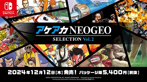 画像ギャラリー No.003のサムネイル画像 / NEOGEOの名作/傑作ゲームを10タイトル収録する「アケアカNEOGEO セレクション」，第1弾と第2弾を12月12日に発売