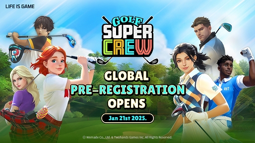 画像ギャラリー No.001のサムネイル画像 / スマホ向け「Golf Super Crew」，グローバル事前登録の受付を開始。最大20人と同時に試合を進められるゴルフゲーム