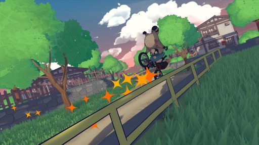 画像ギャラリー No.008のサムネイル画像 / 田舎でタヌキが自転車技を決める「TANUKI: Pon's Summer」，言葉の代わりに全身で表現する会話がかわいい［BitSummit］