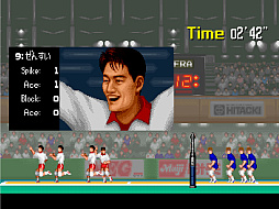 画像ギャラリー No.004のサムネイル画像 / 「アーケードアーカイブス スーパーバレー'91」，10月10日配信。横方向からの視点でバレーボールを楽しめる