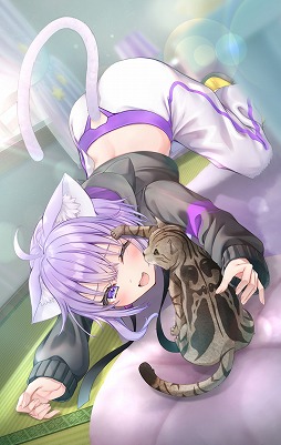 画像ギャラリー No.003のサムネイル画像 / 猫又おかゆさん主演の恋愛ADV「おかゆにゅ〜〜む！」，PC/Switch向けパッケージ「完全生産限定版」の予約受付を開始