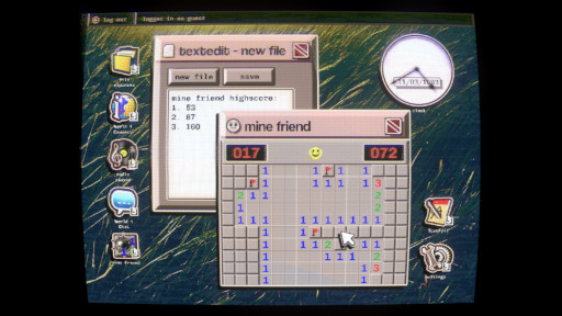 画像ギャラリー No.009のサムネイル画像 / ホラーゲーム「No Players Online」，Steamでリリース。1990年代のデスクトップ環境を再現した世界で，電子の遺跡に眠る真実の断片を発掘する