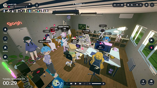 画像ギャラリー No.004のサムネイル画像 / 「gogh: Focus with Your Avatar」，マルチプレイヤー機能を正式実装。プレイヤーがカスタマイズした部屋に集まれるように
