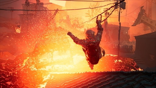画像ギャラリー No.009のサムネイル画像 / 初プレイアブル出展された「Into the Fire」をTGS 2025でチェック。奇想天外な消防用具で，火山と炎の魔物たちに立ち向かうアクションアドベンチャー［TGS2025］