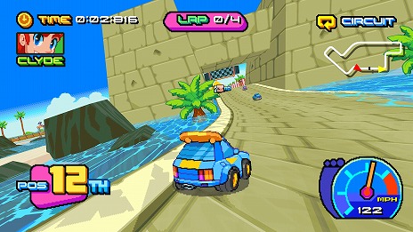 画像ギャラリー No.017のサムネイル画像 / 2.5Dレースゲーム「Victory Heat Rally」Switch版をリリース。往年の2Dレースゲームのスピード感と3Dのコーナリングを融合