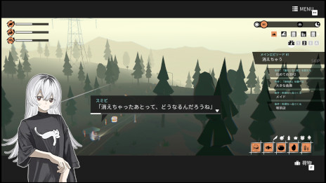 画像ギャラリー No.006のサムネイル画像 / 「ガールズメイドプディング」，PC/Switch版を今春発売。人の消えた町を旅する少女たちを描いたガールズトーク・ツーリングADV