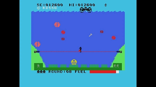 画像ギャラリー No.002のサムネイル画像 / 「EGGコンソール アクアポリスSOS MSX」，12月19日配信。1983年にコンパイルから発売されたシューティングゲーム