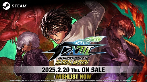 画像ギャラリー No.001のサムネイル画像 / 「THE KING OF FIGHTERS XIII GLOBAL MATCH」,Steam版を2025年2月20日に配信。ロールバック方式ネットコードを実装