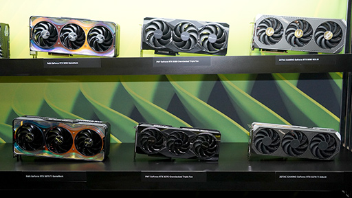 画像ギャラリー No.004のサムネイル画像 / 「GeForce RTX 5090」のダイサイズは約768平方mm？ 搭載カードが多数披露されたNVIDIAブースをチェック