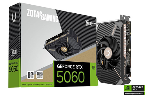 画像ギャラリー No.019のサムネイル画像 / GeForce RTX 5060搭載カードが販売開始。小型モデルが多めでシングルファンやロープロファイルタイプも販売中