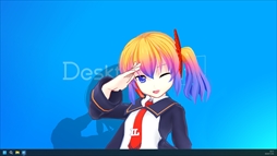 画像ギャラリー No.003のサムネイル画像 / 初音ミクなどのキャラがデスクトップ上を自由に動き回る「Desktop Mate」，Steamで配信開始。今後も新キャラを追加予定