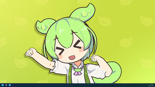 画像ギャラリー No.002のサムネイル画像 / 「Desktop Mate」，ずんだもんを4月3日に追加。ボイス機能を搭載。3Dモデルは坂本アヒル氏が監修