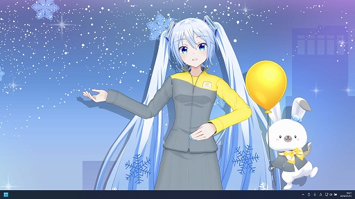 画像ギャラリー No.004のサムネイル画像 / 「Desktop Mate」，雪ミクがテーマのDLCをリリース。「SNOW MIKU 2026 Ver.」「JRタワー Ver.」の2種類を用意