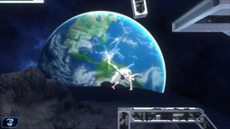画像ギャラリー No.006のサムネイル画像 / 宇宙に取り残されてしまったマッチョが側転で地球への帰還を目指す「ローリングマッチョ」，Steamで配信開始