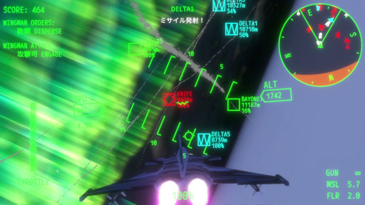 画像ギャラリー No.001のサムネイル画像 / リアル志向のフライトシューティング「オーロラ・フライト」，Steamで正式リリース。自動化された空戦ではなく，操縦と判断が勝敗を左右する
