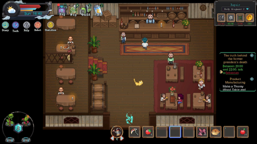 画像ギャラリー No.010のサムネイル画像 / 自動化農業シム「牧神町物語」，3月14日にSteamでリリース。資源を集めるところから始め，自動化された生産設備を作り上げていく