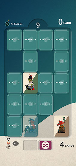 画像ギャラリー No.003のサムネイル画像 / オンライン対戦型カードゲーム「MEMORICA」，Android版を本日リリース。神経衰弱をベースにスキルカードを使った駆け引きを楽しめる
