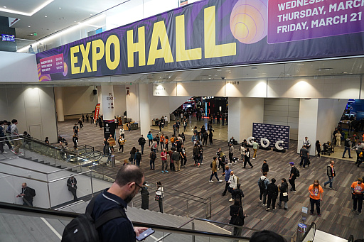 画像ギャラリー No.002のサムネイル画像 / ［GDC 2025］中小ブースで賑わうEXPO会場をレポート。日本パビリオンではビサイドが“対戦型フルーツ盛りパズルゲーム”を出展