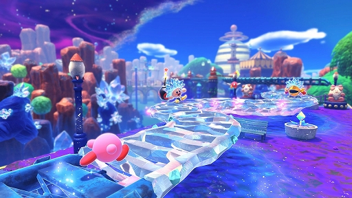 画像ギャラリー No.003のサムネイル画像 / 「星のカービィ ディスカバリー Nintendo Switch 2 Edition ＋ スターリーワールド」，本日発売。流星の影響で変貌した新世界で新たな冒険が始まる