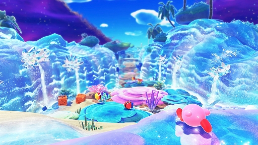 画像ギャラリー No.005のサムネイル画像 / 「星のカービィ ディスカバリー Nintendo Switch 2 Edition ＋ スターリーワールド」，本日発売。流星の影響で変貌した新世界で新たな冒険が始まる
