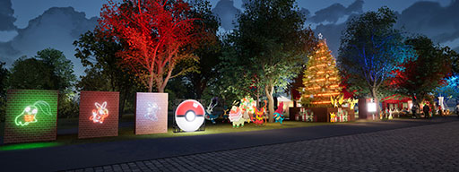 画像ギャラリー No.008のサムネイル画像 / でんきタイプのポケモンたちが灯すツリーなどを展開。「Pokémon Happy Holidays」と題した赤レンガ倉庫「ポケモン」ブースの詳細が明らかに