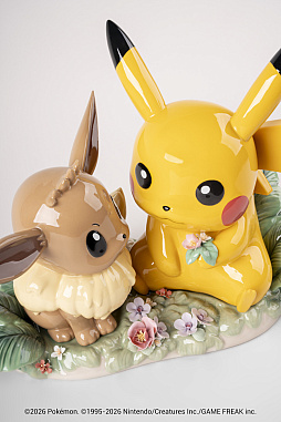 画像ギャラリー No.009のサムネイル画像 / ピカチュウ＆イーブイの100万円のオブジェが登場。288体限定制作となる精緻な作品