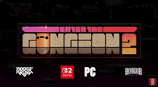 画像ギャラリー No.001のサムネイル画像 / 「Enter the Gungeon 2」，PC/Switch 2向けに2026年リリースを発表。弾丸の形をした無数の敵がガンジョニアの行く手を阻む弾幕シューター