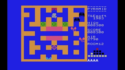 画像ギャラリー No.004のサムネイル画像 / MSX初期に登場した懐かしのアクションゲームがEGGコンソールに登場。「ピラミッド・ワープ」，4月10日配信