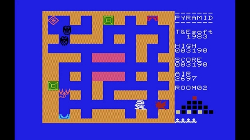 画像ギャラリー No.005のサムネイル画像 / MSX初期に登場した懐かしのアクションゲームがEGGコンソールに登場。「ピラミッド・ワープ」，4月10日配信