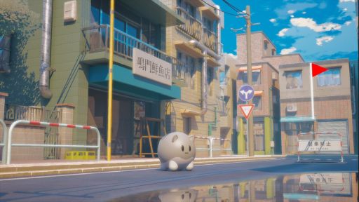 画像ギャラリー No.003のサムネイル画像 / まん丸でかわいい猫を操作して，広大な街でゴルフを楽しむ「キャットゴルフ」，Steamストアページを公開