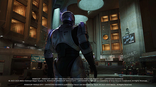 画像ギャラリー No.005のサムネイル画像 / PS5版「RoboCop: Rogue City - Unfinished Business」本日発売。死の要塞へと変貌したオムニタワーに乗り込み，最上階を目指して戦う