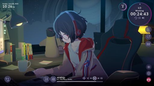 画像ギャラリー No.003のサムネイル画像 / 妄想豊かな少女と一緒にデスクワークをする作業用ADV「Chill with You : Lo-Fi Story」，体験版を公開。作業をするほど，少女と仲良くなれる