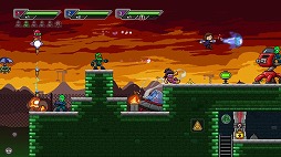 画像ギャラリー No.003のサムネイル画像 / ヴルスラ星人の侵略を食い止めろ！ 2Dアクションゲーム「バスレロエス インベージョン」8月7日に発売。PS5向けパッケージ版の予約受付を開始