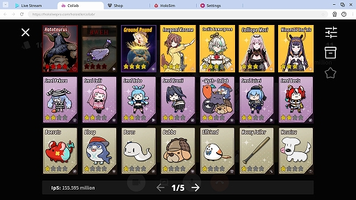画像ギャラリー No.005のサムネイル画像 / ホロメンの世話をしながら影響力を高める放置系ゲーム「Holoidle」，Steamで6月6日にリリース