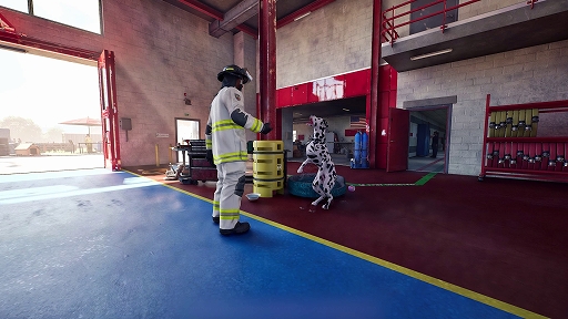 画像ギャラリー No.002のサムネイル画像 / 「Firefighting Simulator: Ignite」，同梱パックの情報を公開。ダルメシアンの消防犬と1950年代風レトロ消防ヘルメットを収録
