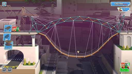 画像ギャラリー No.004のサムネイル画像 / 自由に橋を建築して車両を渡らせる物理演算パズル「Bridge Constructor Studio」，PC/コンシューマ/スマホ向けに7月18日リリース決定