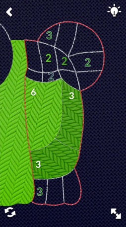 画像ギャラリー No.002のサムネイル画像 / 刺しゅうがテーマのパズルゲーム「stitch.」。簡単なようでけっこうムズい，500以上のフープにチャレンジ（今日から始めろApple Arcade #40）