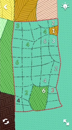 画像ギャラリー No.008のサムネイル画像 / 刺しゅうがテーマのパズルゲーム「stitch.」。簡単なようでけっこうムズい，500以上のフープにチャレンジ（今日から始めろApple Arcade #40）
