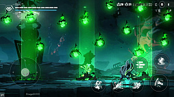画像ギャラリー No.005のサムネイル画像 / スマホ版「BlazBlue Entropy Effect」本日配信。現実と仮想が融合した世界を何度もループし，能力を引き継ぎながら戦う2DローグライトACT