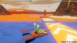 画像ギャラリー No.005のサムネイル画像 / 中毒性の高いボート漕ぎアクションゲーム「パドルパドルパドる」，7月25日にSteamでリリース。溶岩ルートなどを楽しめる体験版も配信中