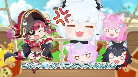 画像ギャラリー No.017のサムネイル画像 / 3Dアクション「ホロライブごろごろマウンテン」，Steamでリリース。宝鐘海賊団の一味となって，ホロライブのタレントたちを転がそう