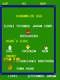 画像ギャラリー No.001のサムネイル画像 / 1983年にテクノスジャパンから発売された「スクランブル・エッグ」，アーケードアーカイブス2/アーケードアーカイブスで8月28日配信