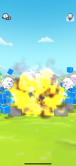 画像ギャラリー No.025のサムネイル画像 / 「にゃんこ大戦争」のスピンオフ作「それいけ！スーパーにゃん」は，“スーパーにゃん”が惑星侵略に大活躍する3Dパズルアクションだ（今日から始めろApple Arcade #48）