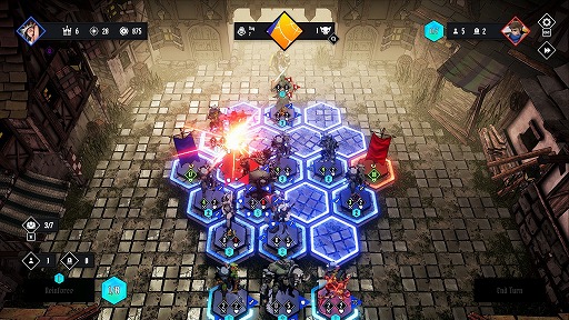 画像ギャラリー No.002のサムネイル画像 / 戦場，わずか19マス。ボードゲーム風のミニマルなSLG要素が特徴の新作ローグライト「Conquest Tactics : Realm of Sin」，Steamで発売