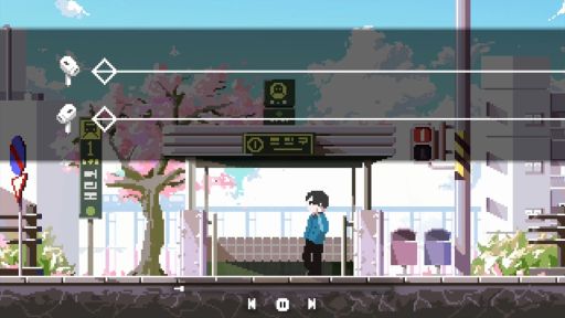 画像ギャラリー No.002のサムネイル画像 / 音楽に導かれ，行動を起こす人々の物語を描いたAIイヤホンリズムゲーム「Noise Canceler」，早期アクセスを開始
