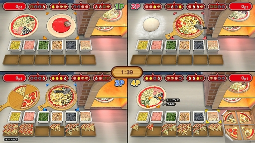 画像ギャラリー No.004のサムネイル画像 / 「焼け！ピザマスター」本日配信。ピザ生地を広げ，注文通りにトッピングして焼きまくる。焦がさずに完璧なピザを作り続けろ