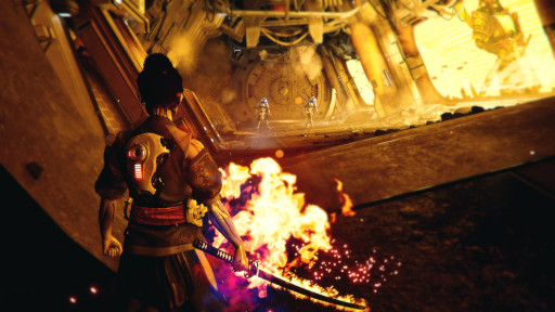 画像ギャラリー No.010のサムネイル画像 / サムライ×スペースオペラのアクションRPG「SOL Shogunate」発表。月面に築かれた巨大都市で，侍一族の生き残り「ユズキ」が復讐の道を歩む