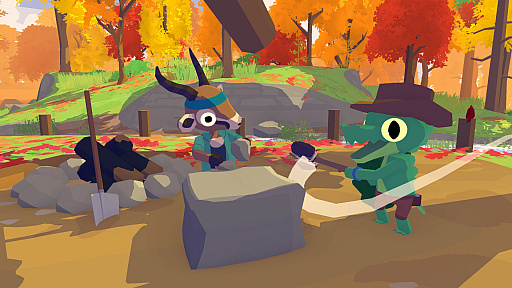 画像ギャラリー No.001のサムネイル画像 / 「Lil Gator Game」，待望の日本語対応パッチとDLC「In The Dark」を2026年2月12日にリリース。子ワニたちが島で冒険するアクションADV