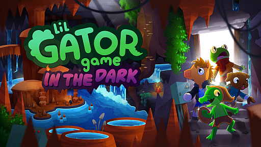画像ギャラリー No.005のサムネイル画像 / 「Lil Gator Game」，待望の日本語対応パッチとDLC「In The Dark」を2026年2月12日にリリース。子ワニたちが島で冒険するアクションADV